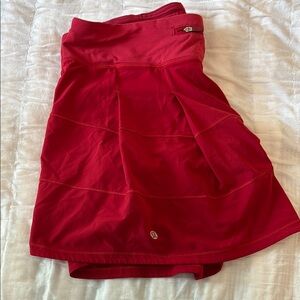Lululemon Red Tennis Skirt